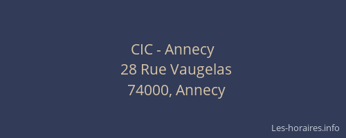 CIC - Annecy
