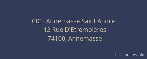 CIC - Annemasse Saint André