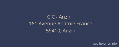 CIC - Anzin
