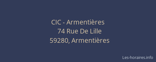 CIC - Armentières
