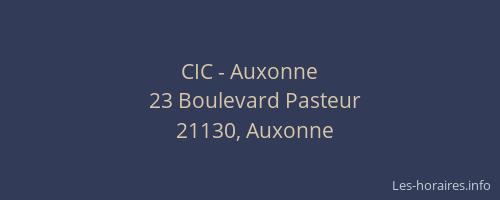 CIC - Auxonne