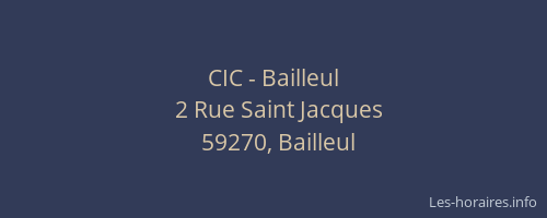 CIC - Bailleul