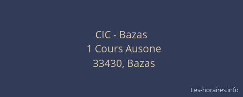 CIC - Bazas