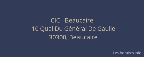 CIC - Beaucaire