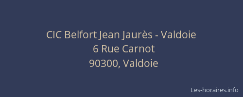 CIC Belfort Jean Jaurès - Valdoie