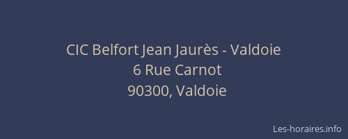CIC Belfort Jean Jaur&egrave;s - Valdoie