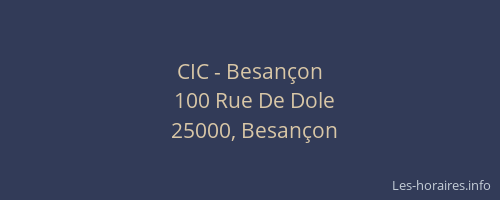 CIC - Besançon