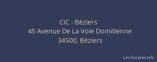 CIC - Béziers