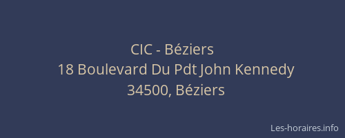 CIC - Béziers