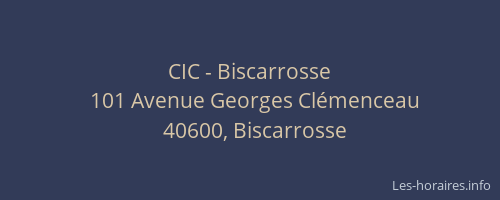 CIC - Biscarrosse