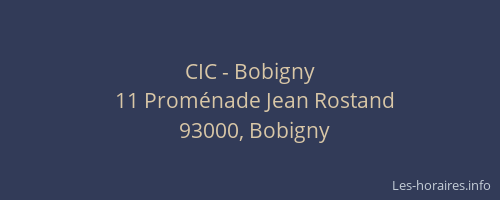 CIC - Bobigny