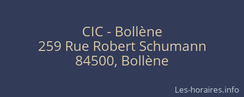 CIC - Bollène