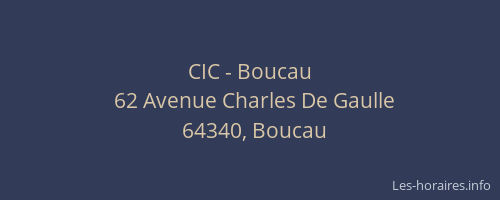 CIC - Boucau