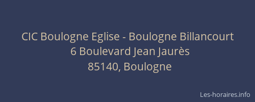 CIC Boulogne Eglise - Boulogne Billancourt