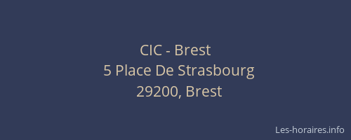 CIC - Brest