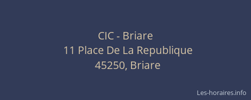 CIC - Briare