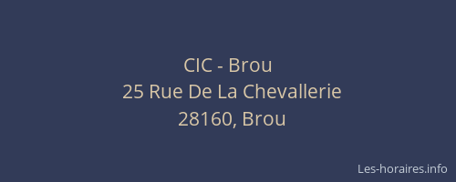 CIC - Brou