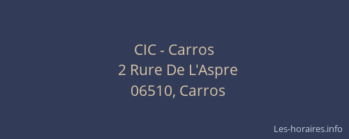 CIC - Carros