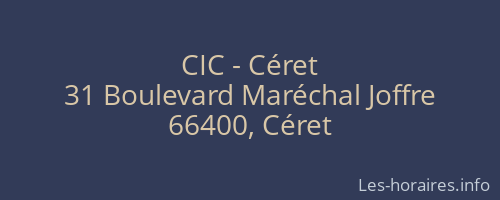 CIC - Céret