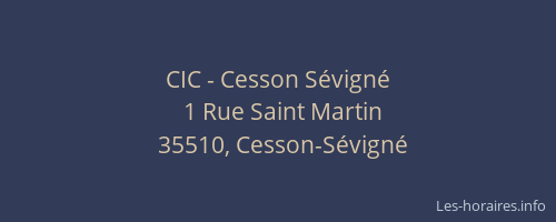 CIC - Cesson Sévigné