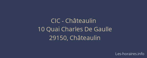 CIC - Châteaulin
