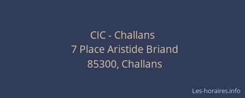 CIC - Challans