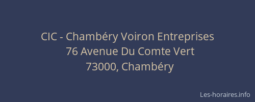 CIC - Chambéry Voiron Entreprises