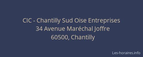 CIC - Chantilly Sud Oise Entreprises