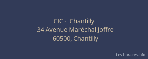 CIC -  Chantilly