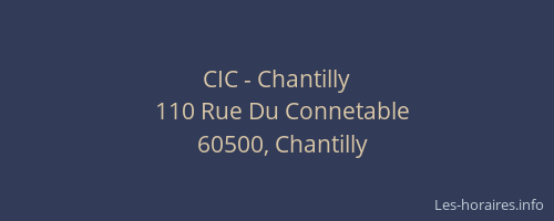 CIC - Chantilly