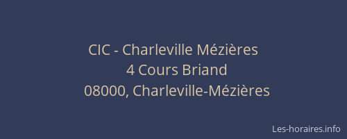 CIC - Charleville Mézières