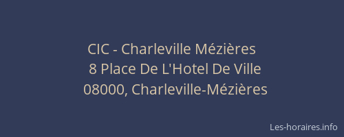 CIC - Charleville Mézières