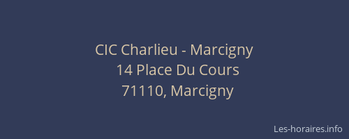 CIC Charlieu - Marcigny