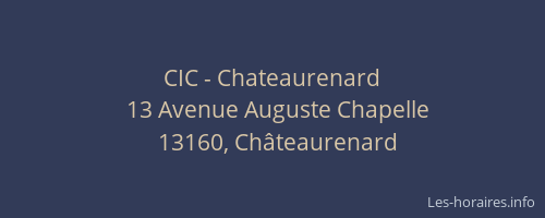 CIC - Chateaurenard
