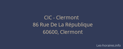 CIC - Clermont