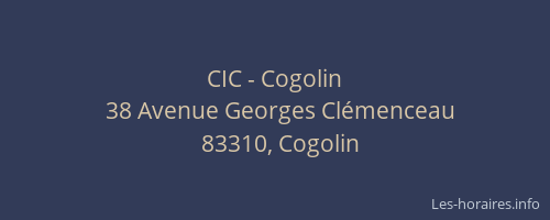 CIC - Cogolin