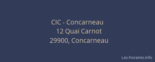 CIC - Concarneau