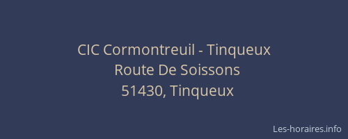 CIC Cormontreuil - Tinqueux
