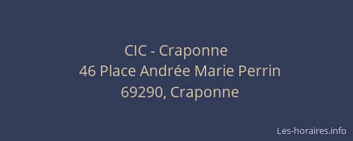 CIC - Craponne