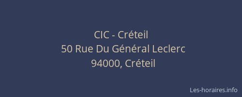 CIC - Créteil