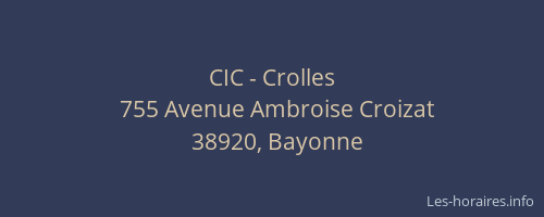 CIC - Crolles