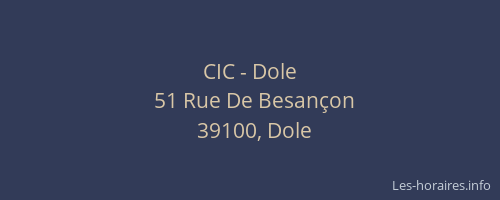 CIC - Dole