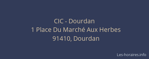 CIC - Dourdan