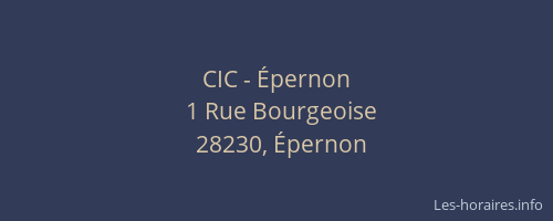 CIC - Épernon