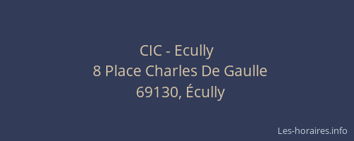CIC - Ecully