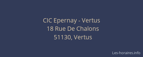 CIC Epernay - Vertus