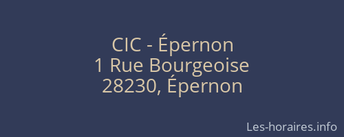CIC - Épernon