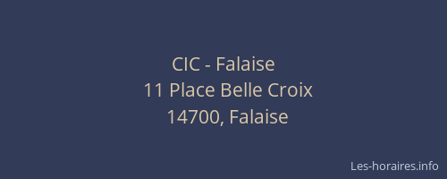 CIC - Falaise