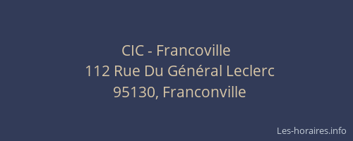 CIC - Francoville