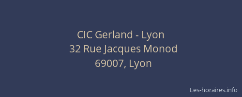 CIC Gerland - Lyon